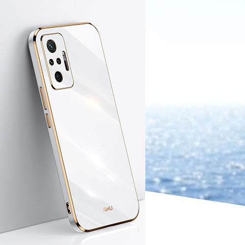Ultra-thin Silicone Gel Soft Case Cover XL1 for Xiaomi Redmi Note 10 Pro 4G White