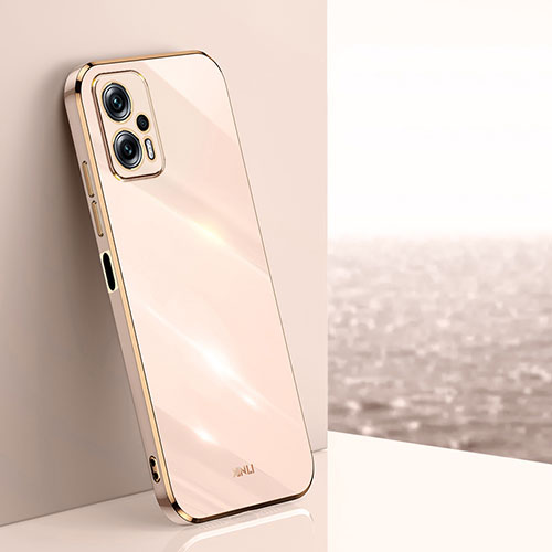 Ultra-thin Silicone Gel Soft Case Cover XL1 for Xiaomi Redmi Note 12T Pro 5G Gold