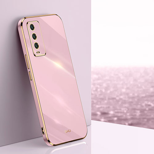 Ultra-thin Silicone Gel Soft Case Cover XL1 for Xiaomi Redmi Note 9 4G Pink