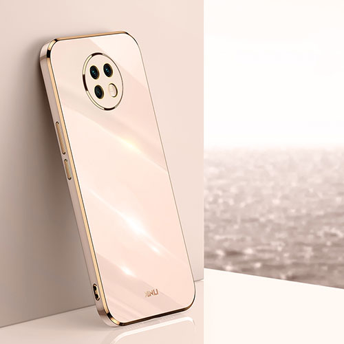 Ultra-thin Silicone Gel Soft Case Cover XL1 for Xiaomi Redmi Note 9 5G Gold