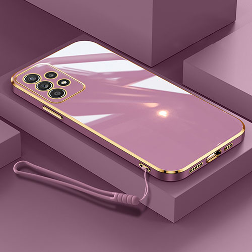 Ultra-thin Silicone Gel Soft Case Cover XL2 for Samsung Galaxy A73 5G Purple