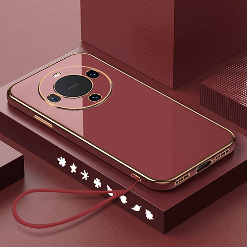 Ultra-thin Silicone Gel Soft Case Cover XL3 for Huawei Mate 60 Pro+ Plus Red