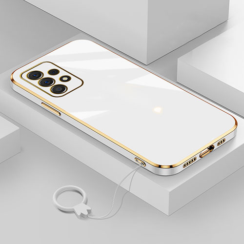 Ultra-thin Silicone Gel Soft Case Cover XL3 for Samsung Galaxy A23 4G White