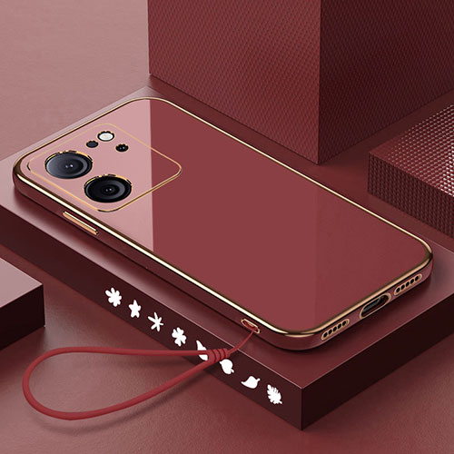 Ultra-thin Silicone Gel Soft Case Cover XL3 for Xiaomi Mi 13T Pro 5G Red