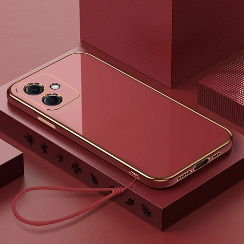 Ultra-thin Silicone Gel Soft Case Cover XL3 for Xiaomi Redmi Note 12R Pro 5G Red