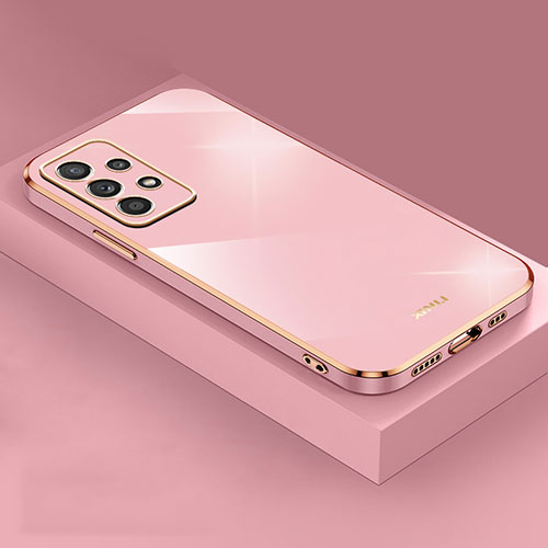 Ultra-thin Silicone Gel Soft Case Cover XL4 for Samsung Galaxy A32 5G Rose Gold