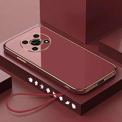 Ultra-thin Silicone Gel Soft Case Cover XL6 for Huawei Nova Y91 Red