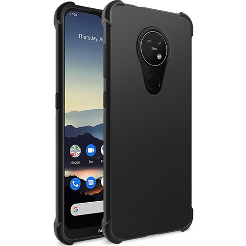 Ultra-thin Silicone Gel Soft Case for Nokia 6.2 Black