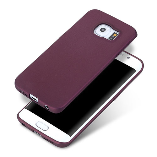 Ultra-thin Silicone Gel Soft Case for Samsung Galaxy S6 Edge SM-G925 Purple