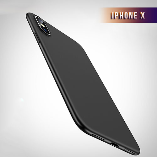 Ultra-thin Silicone Gel Soft Case Q01 for Apple iPhone X Black