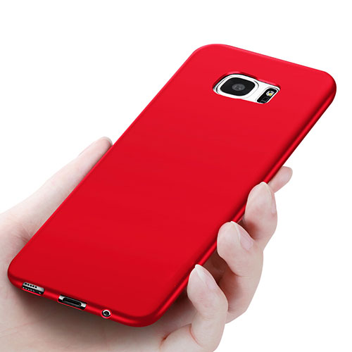 Ultra-thin Silicone Gel Soft Case R06 for Samsung Galaxy S7 Edge G935F Red