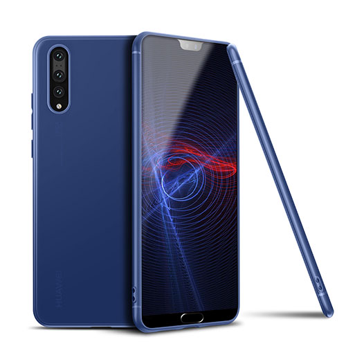 Ultra-thin Silicone Gel Soft Case S01 for Huawei P20 Pro Blue