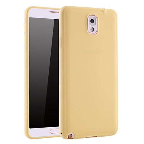 Ultra-thin Silicone Gel Soft Case S01 for Samsung Galaxy Note 3 N9000 Gold