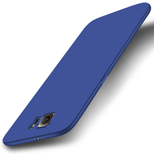 Ultra-thin Silicone Gel Soft Case S01 for Samsung Galaxy S6 Duos SM-G920F G9200 Blue