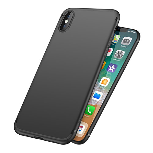 Ultra-thin Silicone Gel Soft Case S09 for Apple iPhone Xs Black