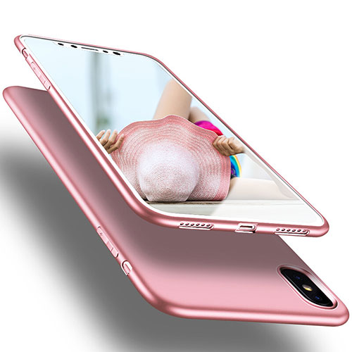 Ultra-thin Silicone Gel Soft Case S16 for Apple iPhone X Pink