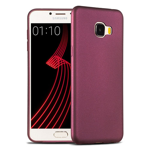 Ultra-thin Silicone Gel Soft Cover for Samsung Galaxy C5 SM-C5000 Purple