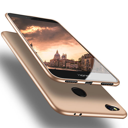 Ultra-thin Silicone Gel Soft Cover S02 for Huawei Honor 8 Lite Gold