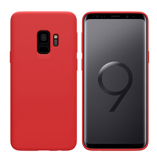 Ultra-thin Silicone Gel Soft Cover S03 for Samsung Galaxy S9 Red