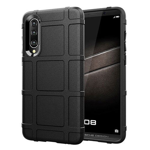 Ultra-thin Silicone Gel Soft Matte Finish Front and Back Case 360 Degrees Cover for Huawei P30 Black