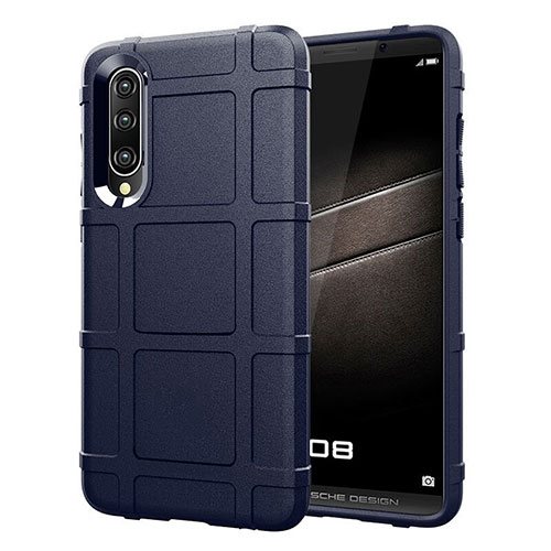 Ultra-thin Silicone Gel Soft Matte Finish Front and Back Case 360 Degrees Cover for Huawei P30 Blue