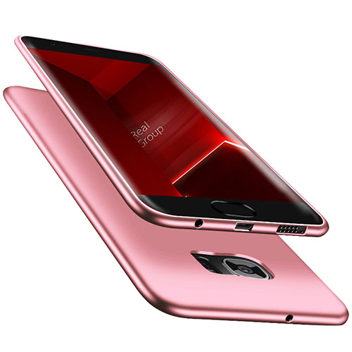 Ultra-thin Silicone TPU Soft Case R06 for Samsung Galaxy S7 Edge G935F Pink