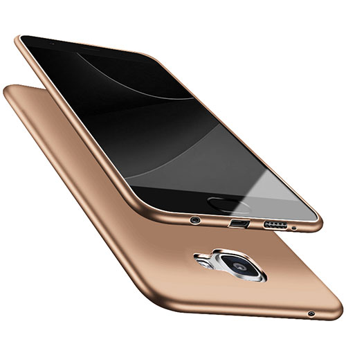 Ultra-thin Silicone TPU Soft Case S05 for Samsung Galaxy A9 Pro (2016) SM-A9100 Gold