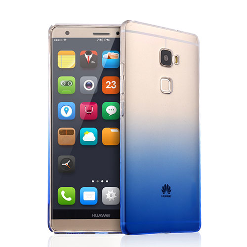 Ultra-thin Transparent Gel Gradient Soft Case for Huawei Mate S Blue