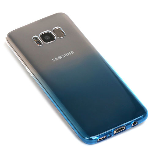 Ultra-thin Transparent Gel Gradient Soft Case for Samsung Galaxy S8 Blue