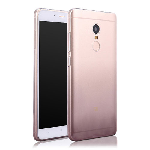 Ultra-thin Transparent Gel Gradient Soft Case for Xiaomi Redmi Note 4X Gray