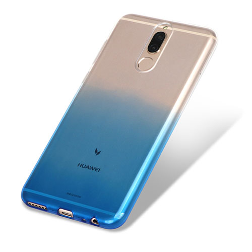 Ultra-thin Transparent Gel Gradient Soft Case G01 for Huawei Rhone Blue