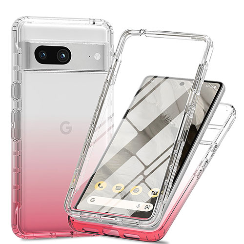 Ultra-thin Transparent Gel Gradient Soft Matte Finish Front and Back Case  360 Degrees Cover for