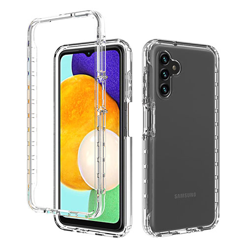 Ultra-thin Transparent Gel Gradient Soft Matte Finish Front and Back Case 360 Degrees Cover for Samsung Galaxy A13 5G Clear