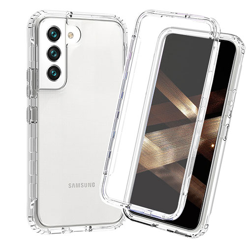 Ultra-thin Transparent Gel Gradient Soft Matte Finish Front and Back Case 360 Degrees Cover for Samsung Galaxy S25 Plus 5G Clear