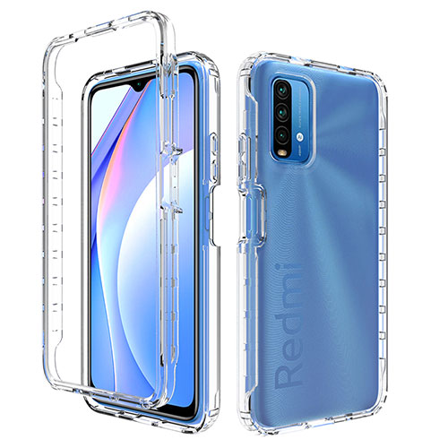 Ultra-thin Transparent Gel Gradient Soft Matte Finish Front and Back Case 360 Degrees Cover for Xiaomi Redmi 9 Power Clear