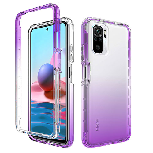 Ultra-thin Transparent Gel Gradient Soft Matte Finish Front and Back Case  360 Degrees Cover for