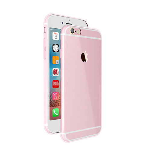 Ultra-thin Transparent Gel Soft Case for Apple iPhone 6 Pink