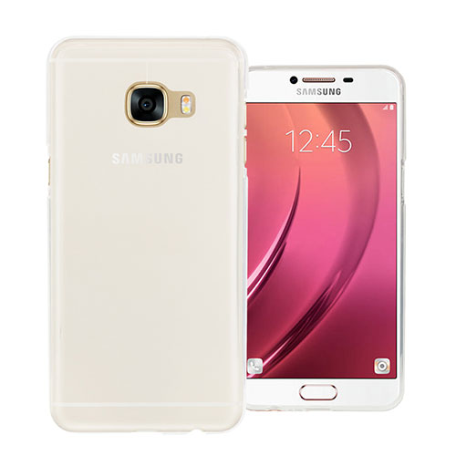 Ultra-thin Transparent Gel Soft Case for Samsung Galaxy C5 SM-C5000 White