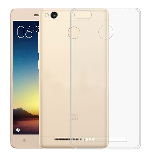 Ultra-thin Transparent Gel Soft Case for Xiaomi Redmi 3S Clear