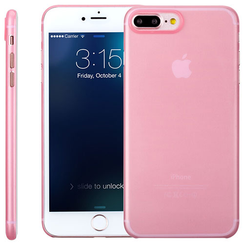 Ultra-thin Transparent Gel Soft Case T11 for Apple iPhone 7 Plus Pink