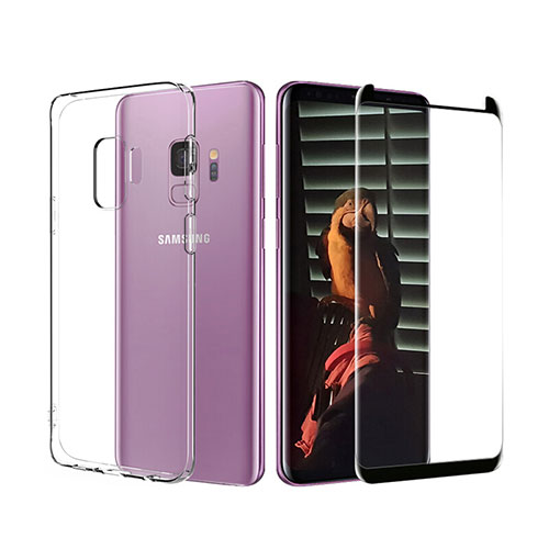 Ultra-thin Transparent Gel Soft Case with Screen Protector for Samsung Galaxy S9 Clear