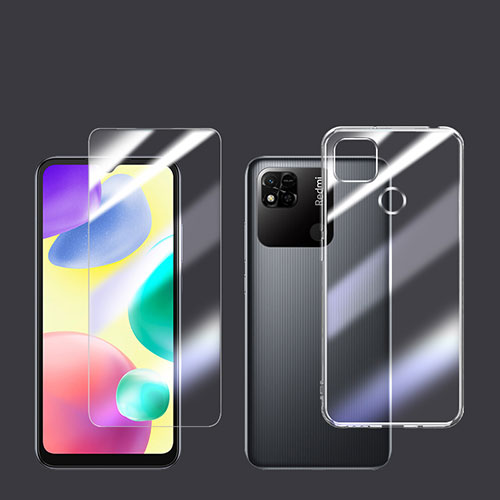 Ultra-thin Transparent Gel Soft Case with Screen Protector for Xiaomi Redmi 9 Activ Clear