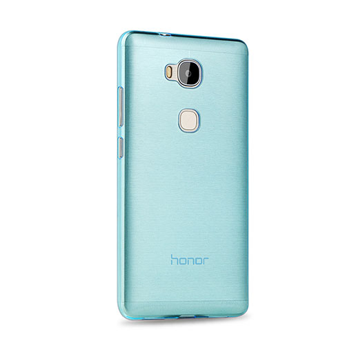 Ultra-thin Transparent Gel Soft Cover for Huawei Honor 5X Blue