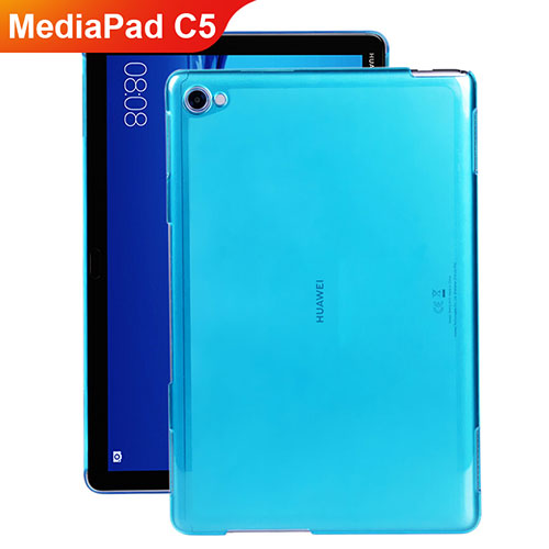 Ultra-thin Transparent Gel Soft Cover for Huawei MediaPad C5 10 10.1 BZT-W09 AL00 Blue