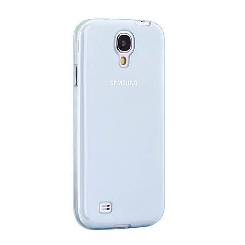 Ultra-thin Transparent Gel Soft Cover for Samsung Galaxy S4 i9500 i9505 Blue