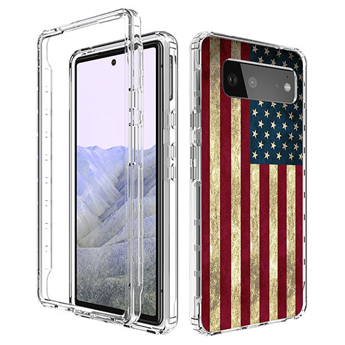 Ultra-thin Transparent Gel Soft Matte Finish Front and Back Case 360 Degrees Cover for Google Pixel 6 Pro 5G Mixed