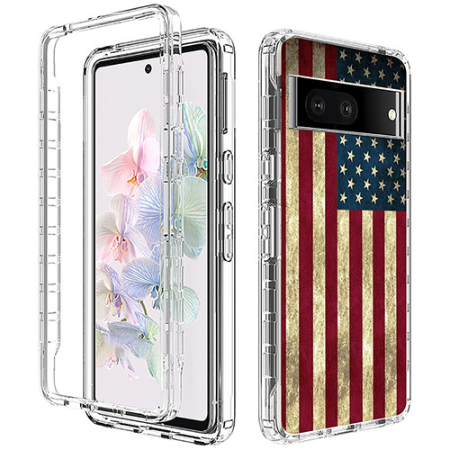 Ultra-thin Transparent Gel Soft Matte Finish Front and Back Case 360 Degrees Cover for Google Pixel 7 5G Mixed