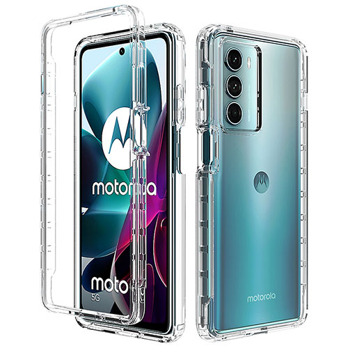 Ultra-thin Transparent Gel Soft Matte Finish Front and Back Case 360 Degrees Cover for Motorola Moto Edge S30 5G Clear