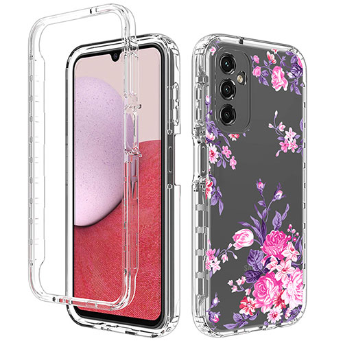 Ultra-thin Transparent Gel Soft Matte Finish Front and Back Case 360 Degrees Cover for Samsung Galaxy M44 5G Pink