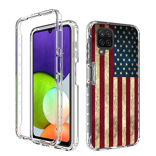 Ultra-thin Transparent Gel Soft Matte Finish Front and Back Case 360 Degrees Cover JX1 for Samsung Galaxy A22 4G Mixed